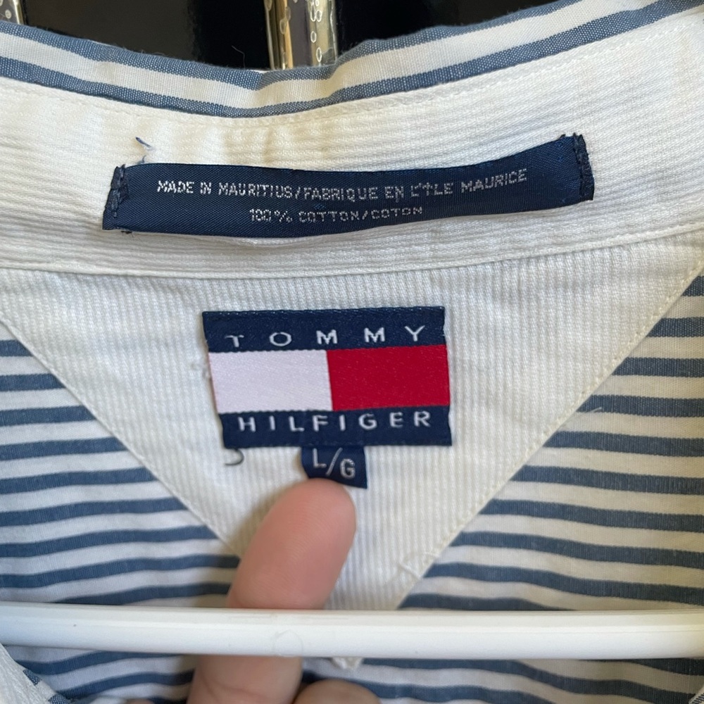 Tommy Hilfiger Dual Stripe Pattern Button Down - image 3